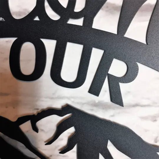 Welcome to Our Cabin Sign – Custom Rustic Metal Wall Decor - HouseSensationsArt