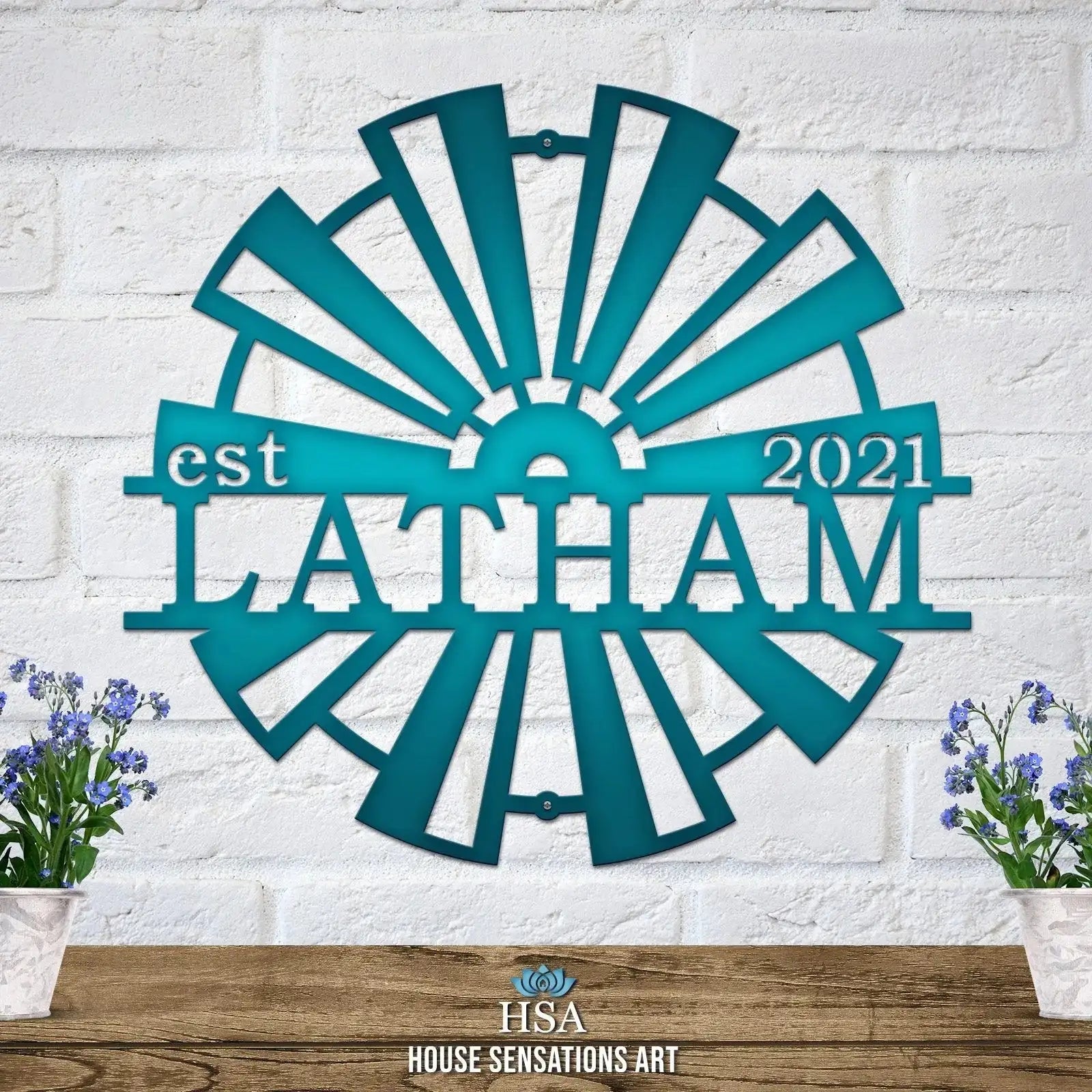 Windmill Metal Wall Decor – Rustic Farmhouse & Outdoor Art - HouseSensationsArt
