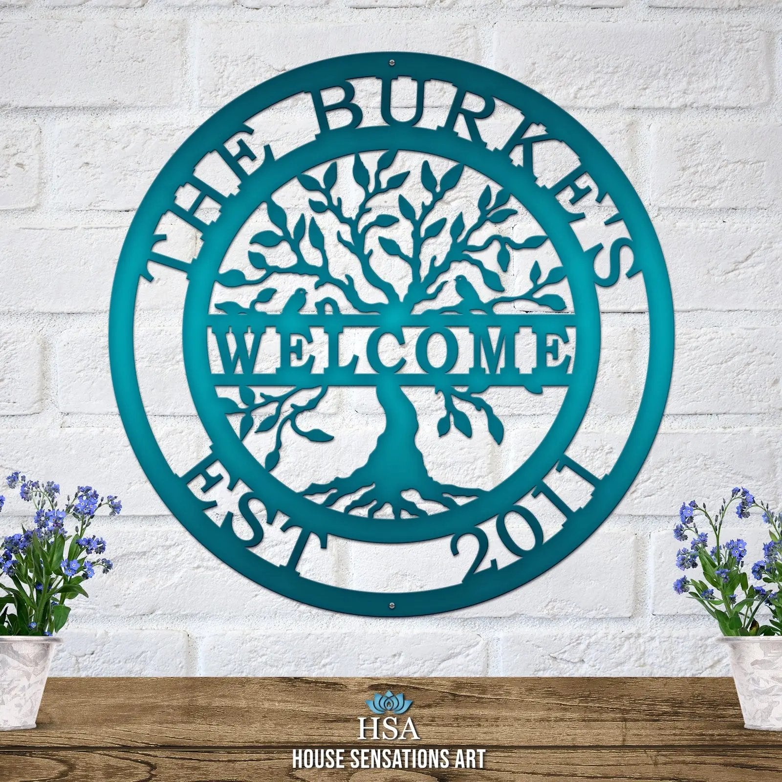 Welcome Tree of life Name Date Sign Tree of Life Sign House Sensations Art   