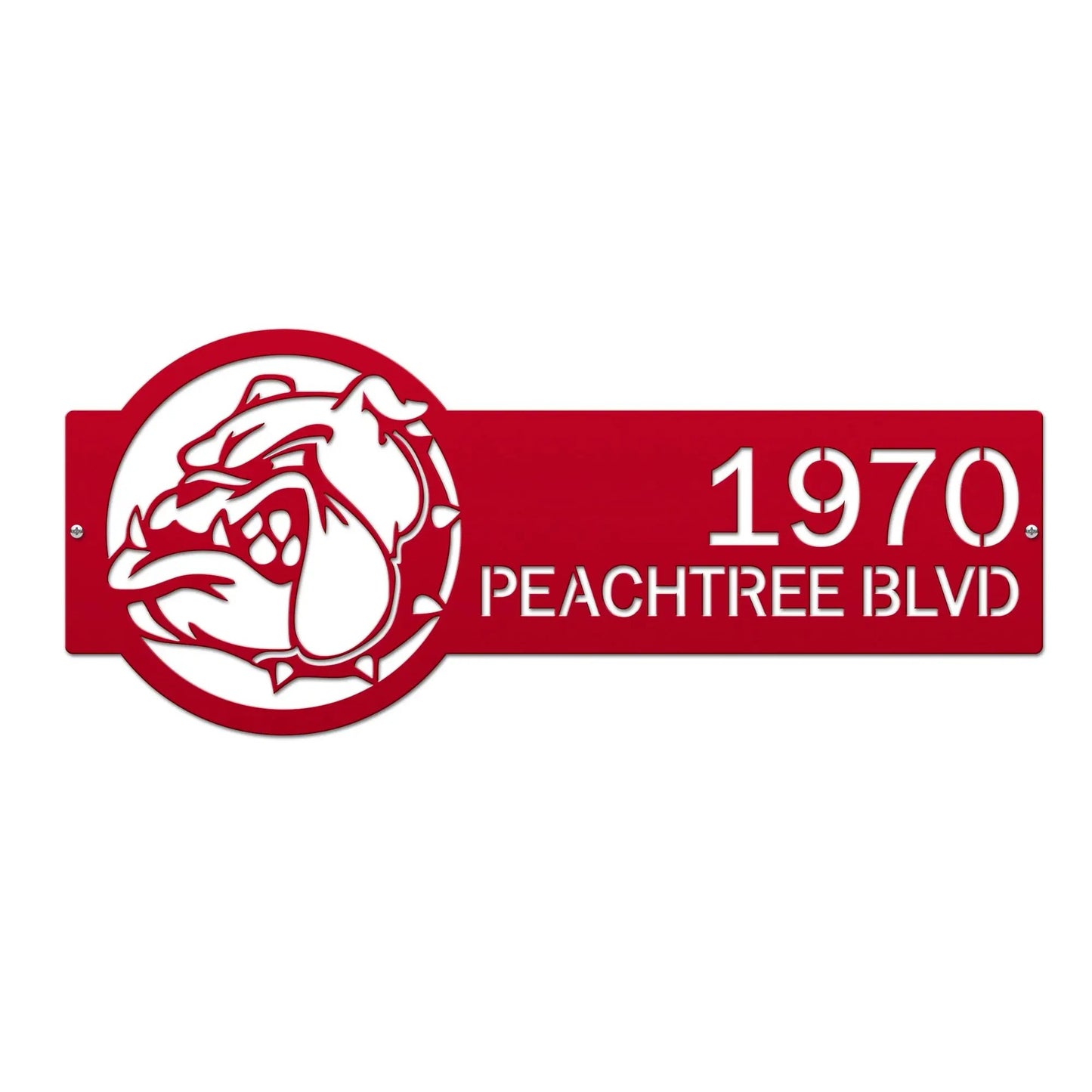 Bulldog Address Plaque