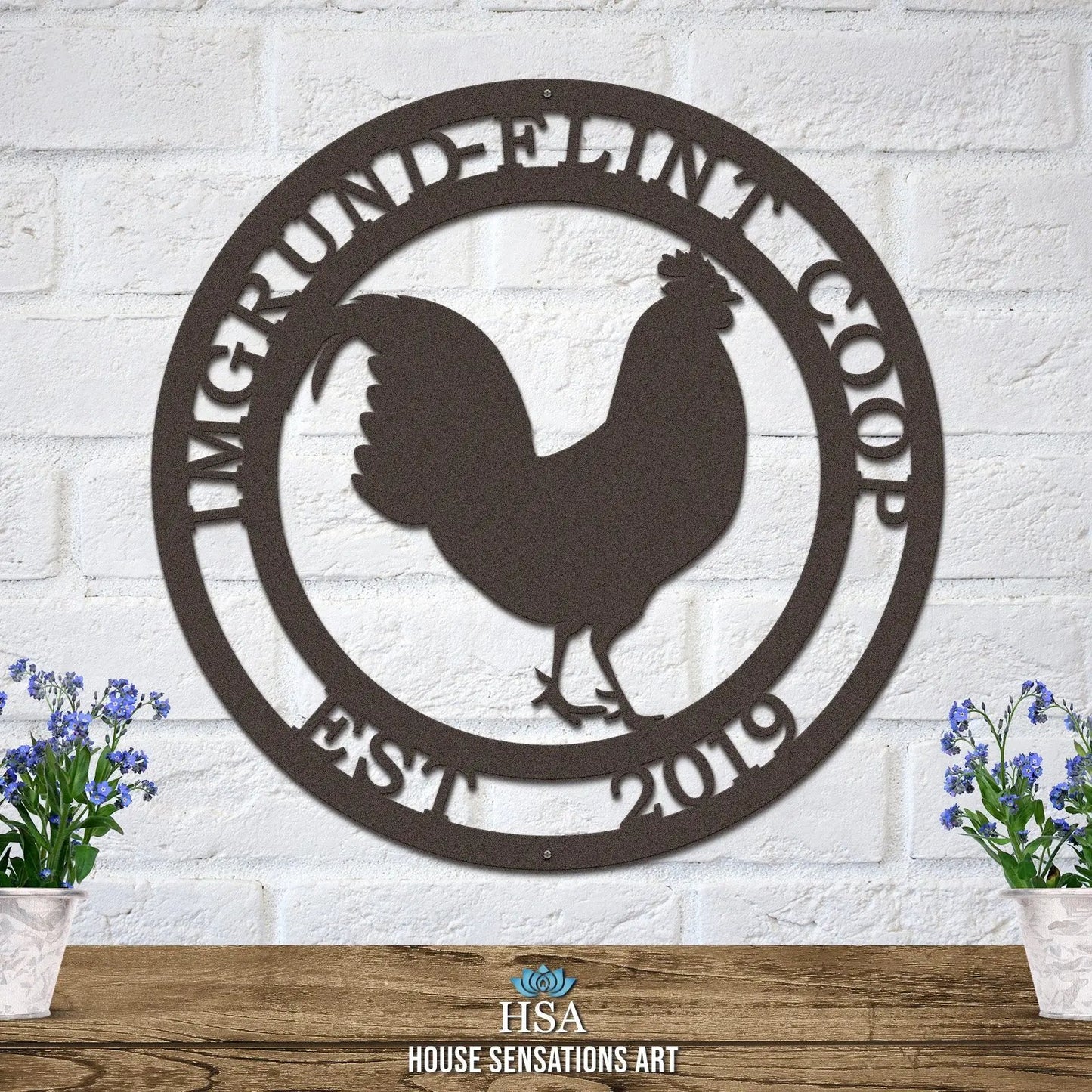 Rooster Farmhouse Ranch Sign-Ranch Sign-HouseSensationsArt