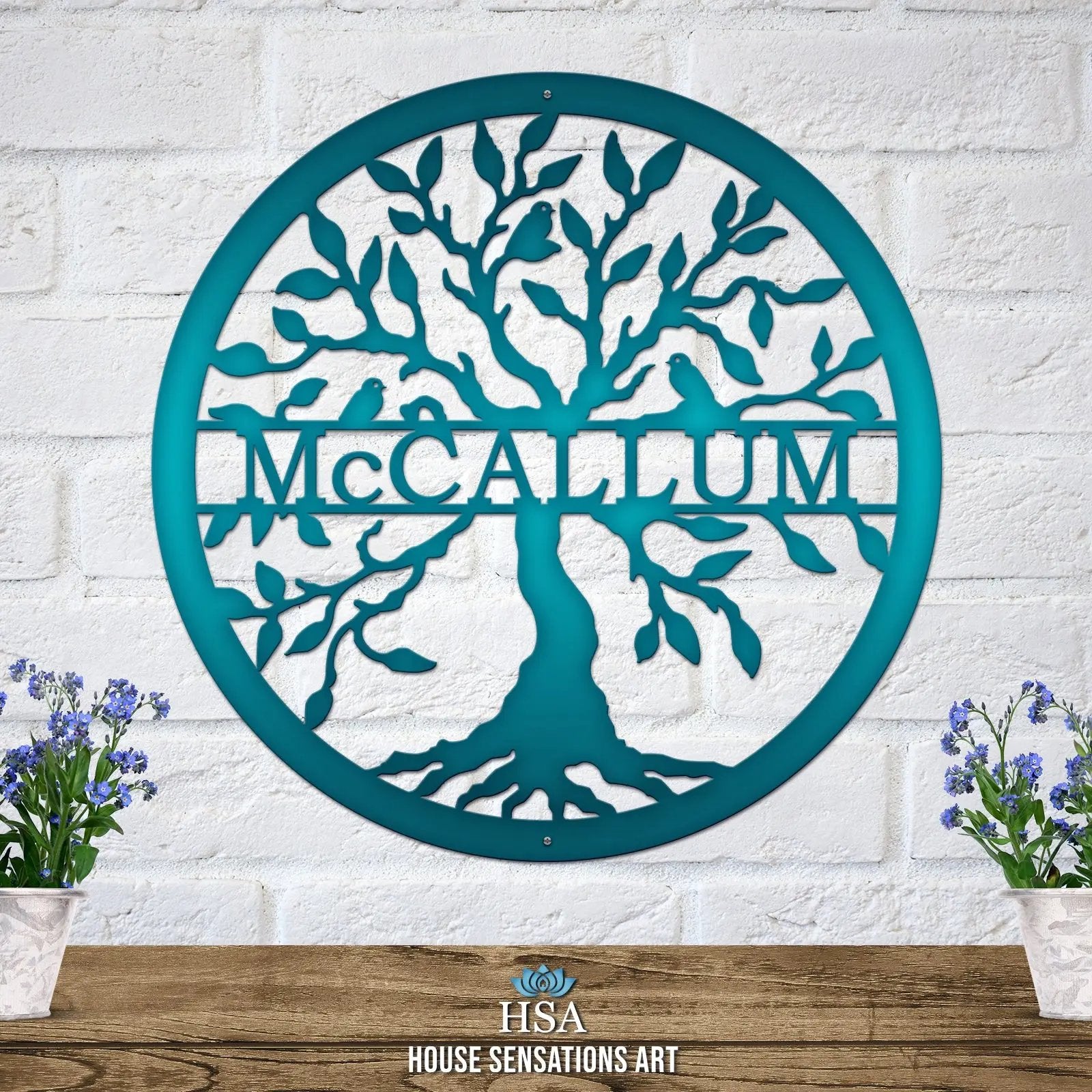 Personalized Last Name Tree of Life Tree of Life Sign House Sensations Art