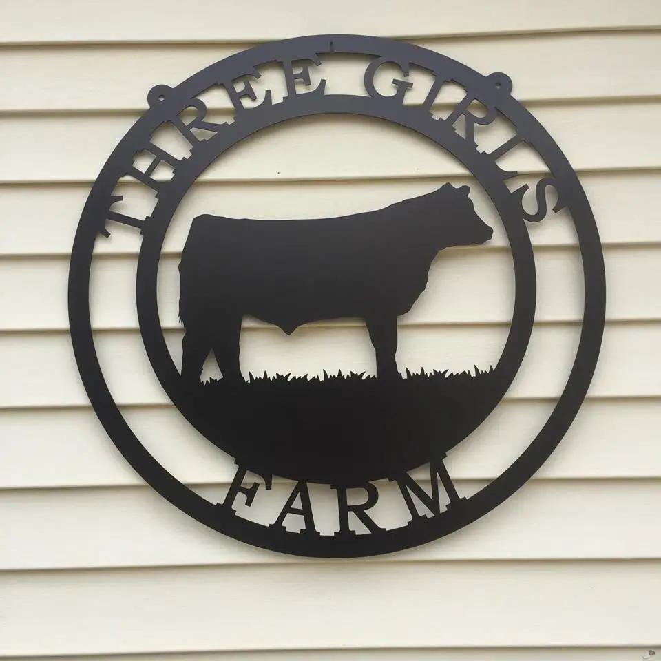 Cattle Brand Metal Farm Sign Ranch Sign House Sensations Art   