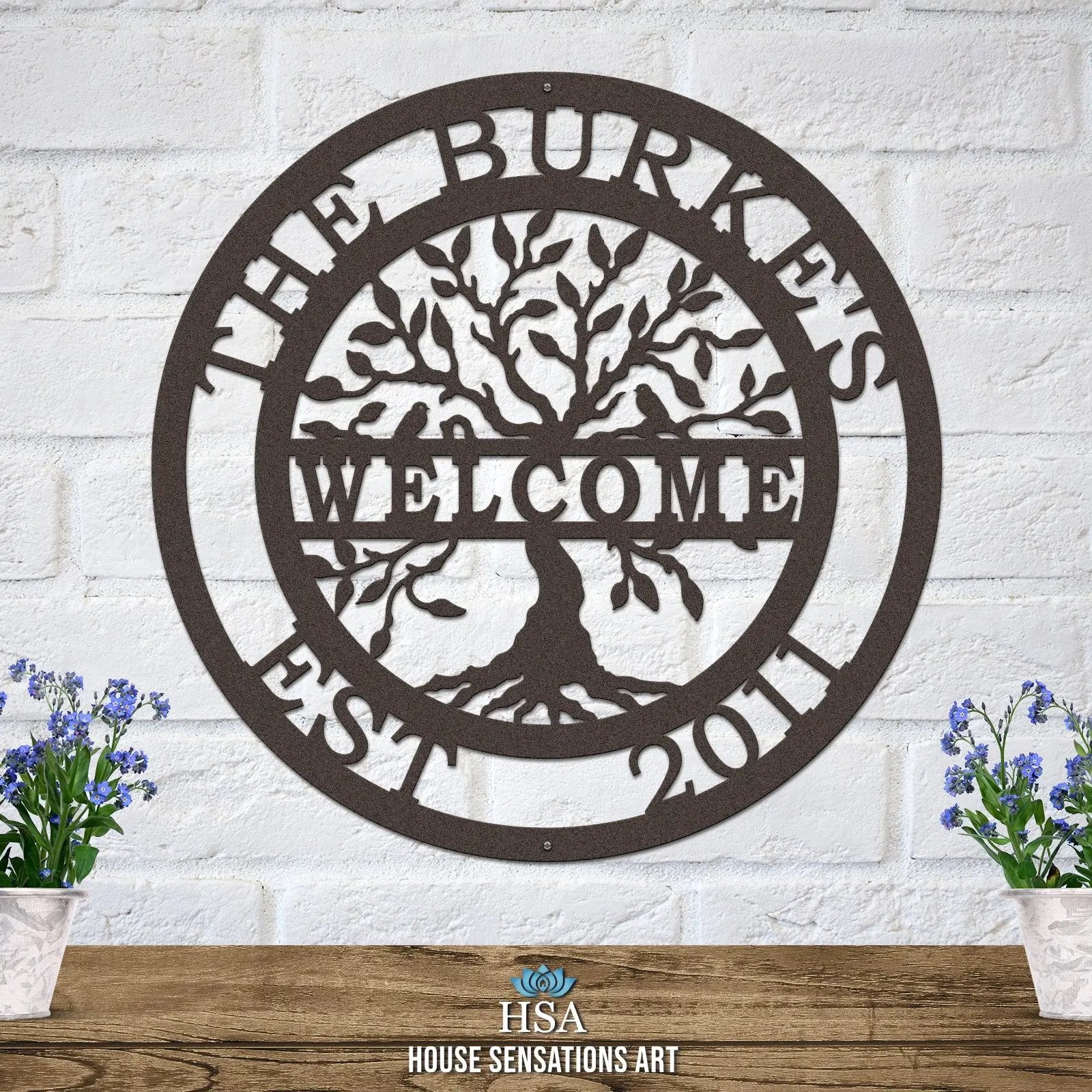 Welcome Tree of life Name Date Sign-Tree of Life Sign-HouseSensationsArt
