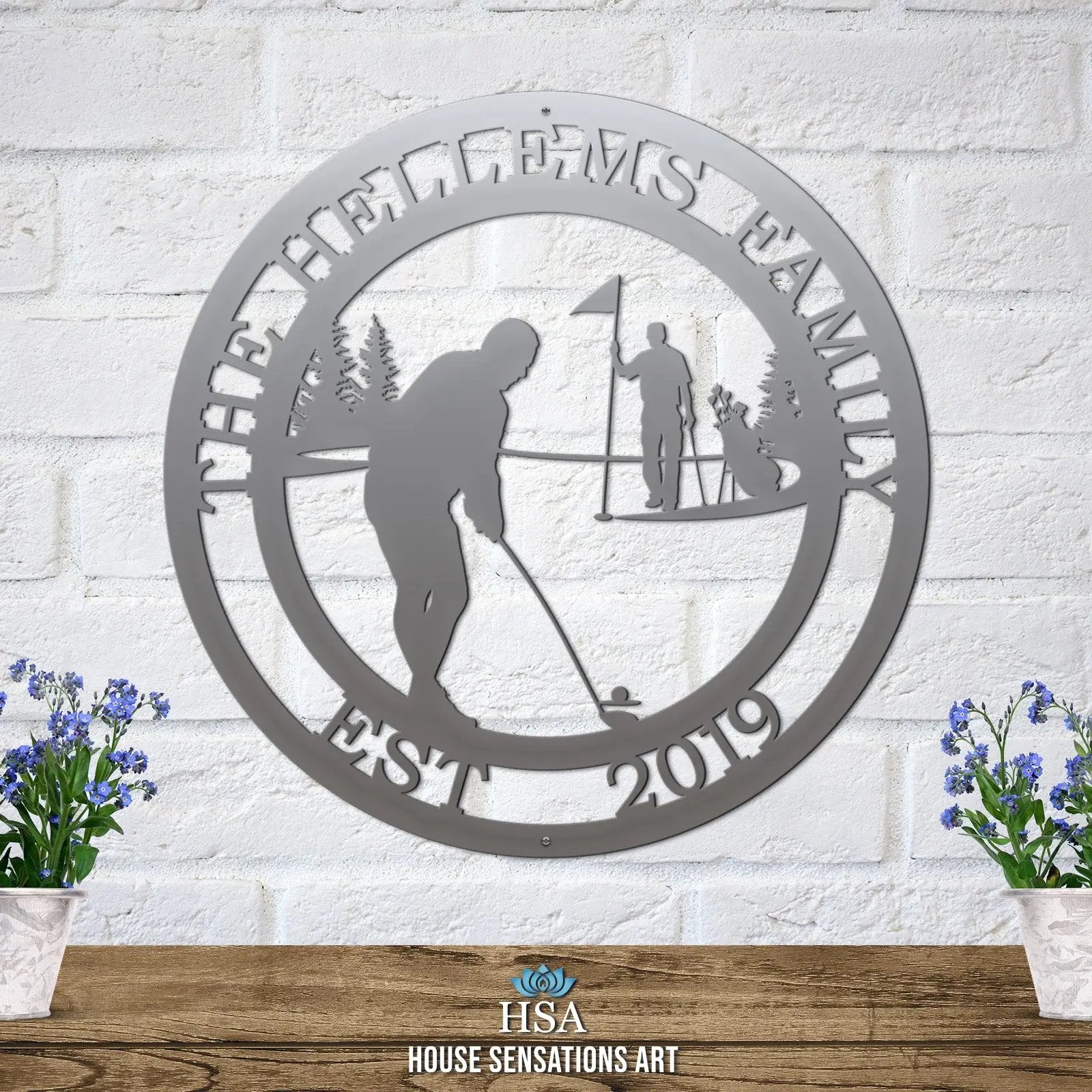 Personalized Metal Golf Sign-Gift for Him-HouseSensationsArt