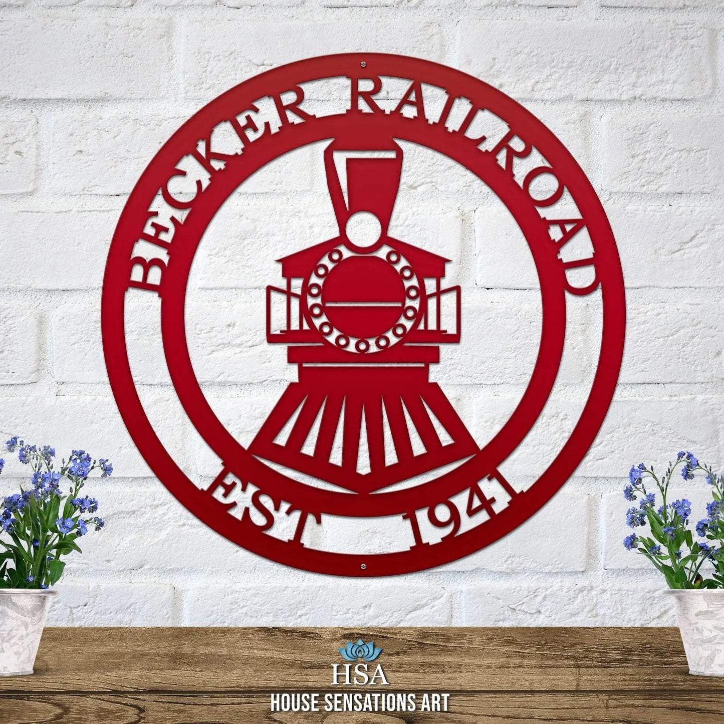Personalized Train Sign-Train Sign-HouseSensationsArt