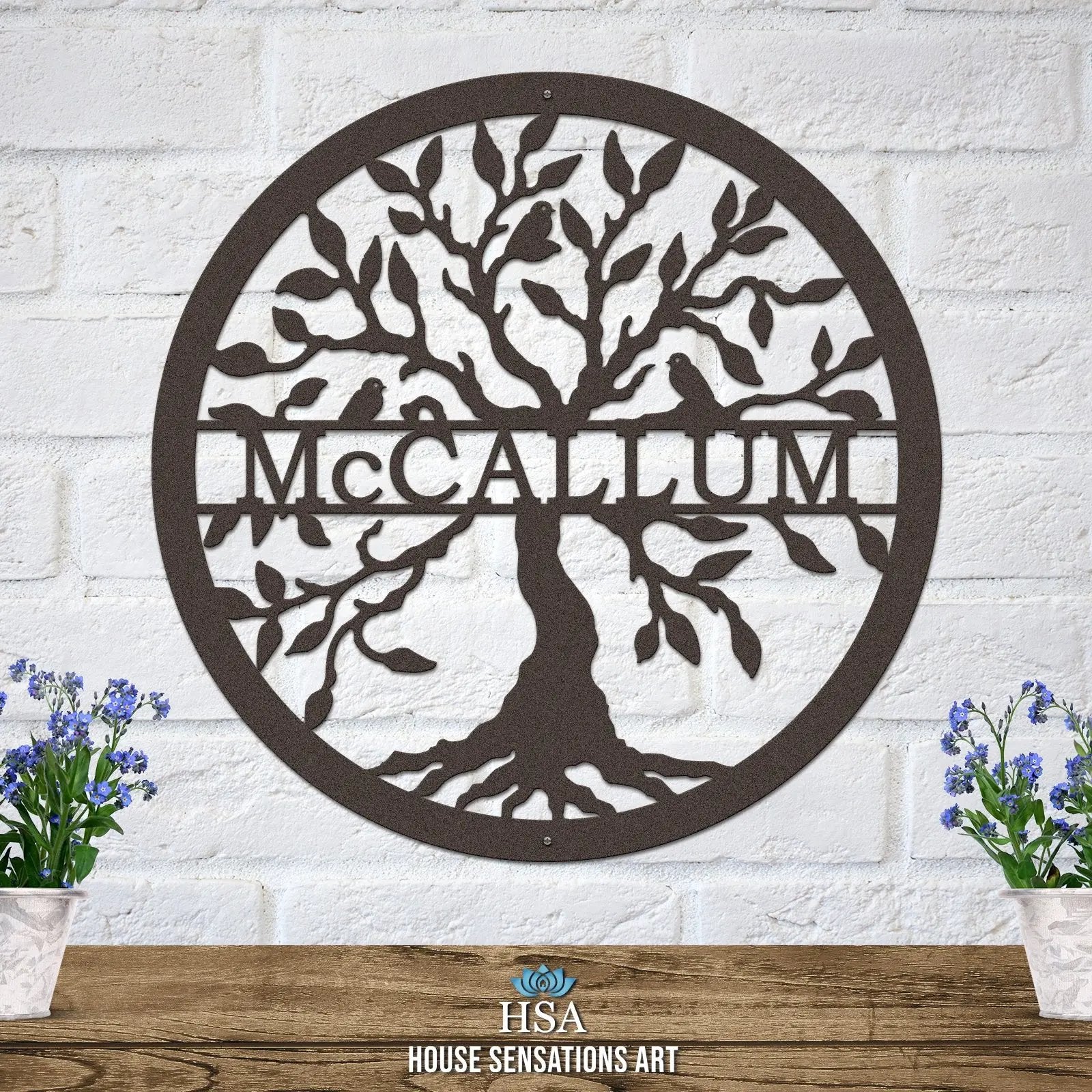 Personalized Last Name Tree of Life Tree of Life Sign House Sensations Art