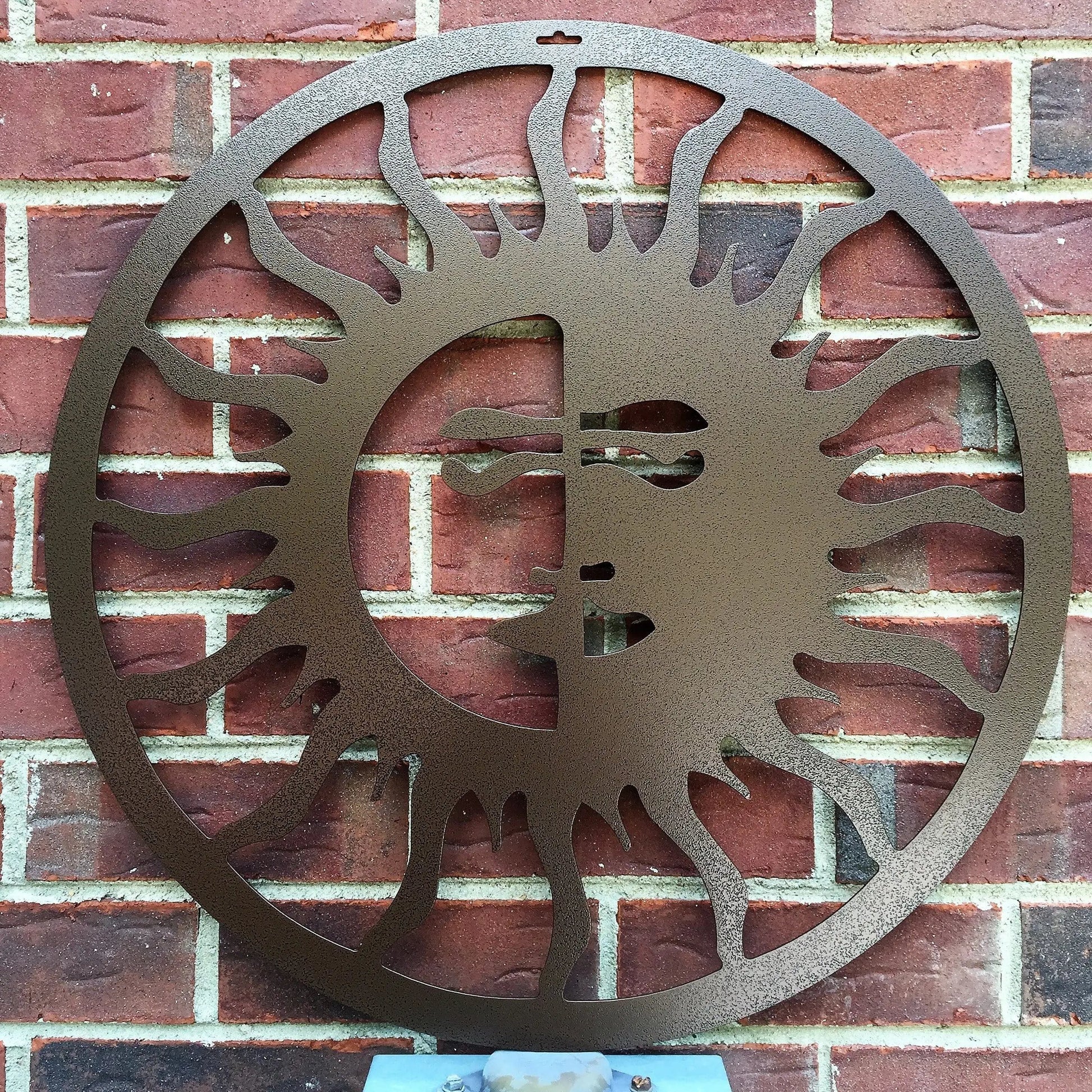 Sun and Moon Outdoor Metal Wall Art – Custom Street Numbers Sign – Weather-Resistant Outdoor Address Signs for Home Decor & Housewarming Gift Nautical Decor House Sensations Art