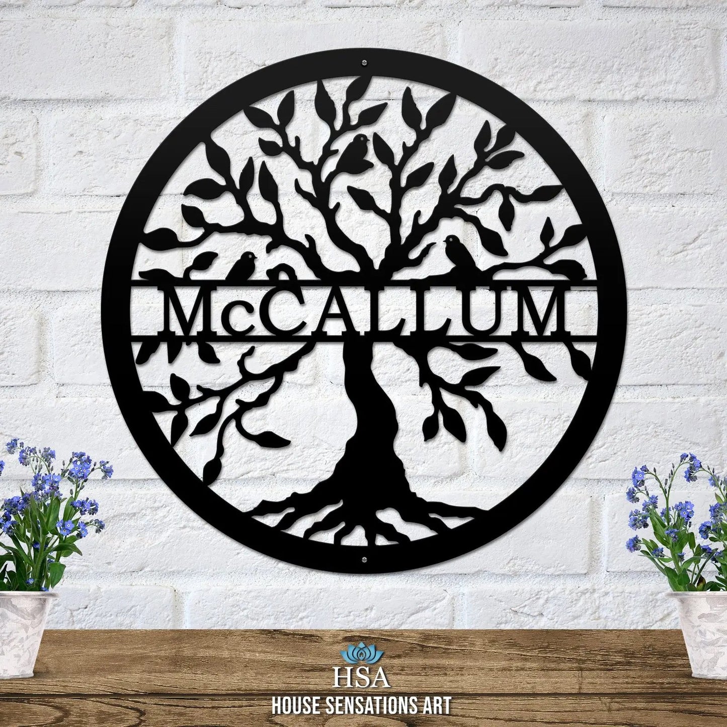Personalized Last Name Tree of Life-Tree of Life Sign-HouseSensationsArt