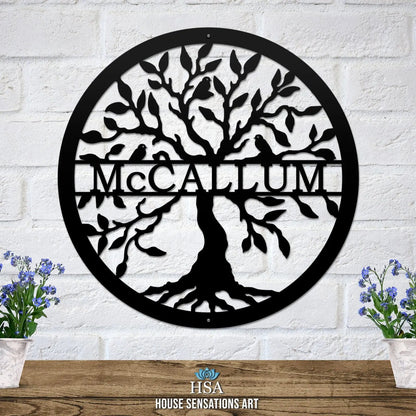 Personalized Last Name Tree of Life Tree of Life Sign HouseSensationsArt