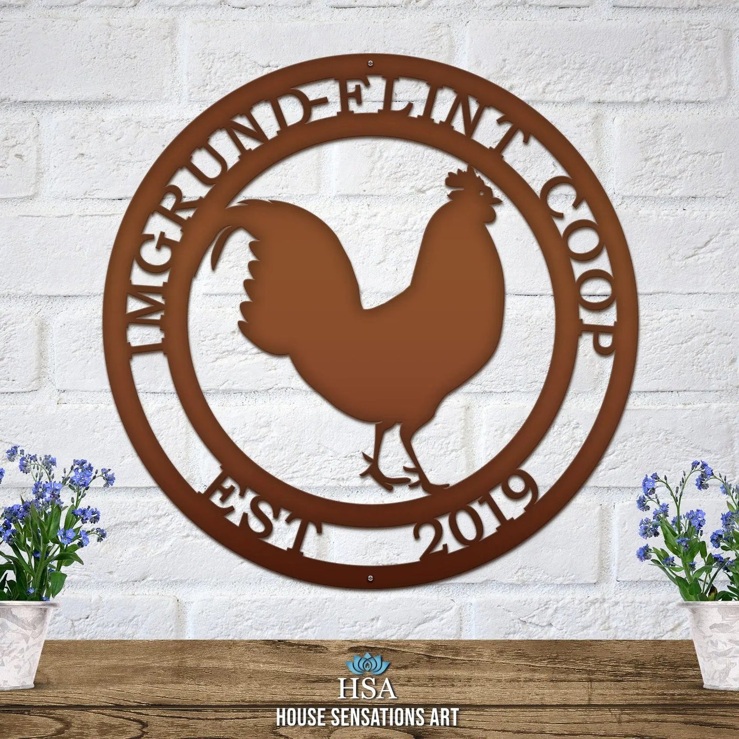 Rooster Farmhouse Ranch Sign-Ranch Sign-HouseSensationsArt