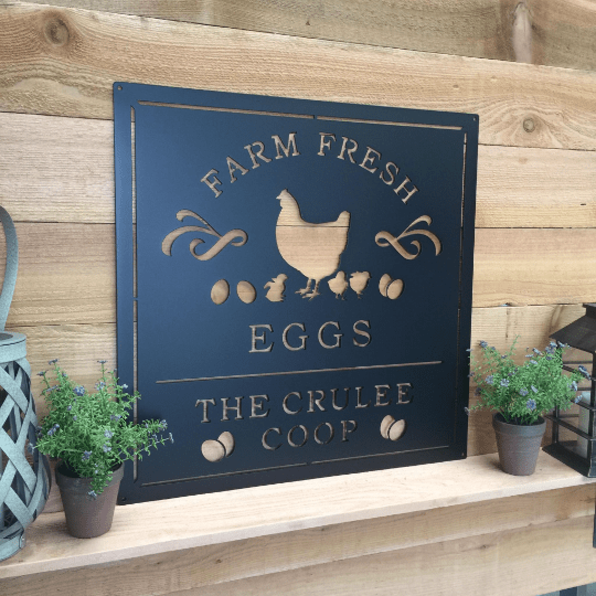 Custom Chicken Coop Name Signs for Barns, Farms & Backyards - HouseSensationsArt