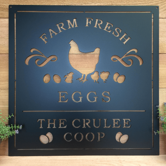 Custom Chicken Coop Name Signs for Barns, Farms & Backyards - HouseSensationsArt