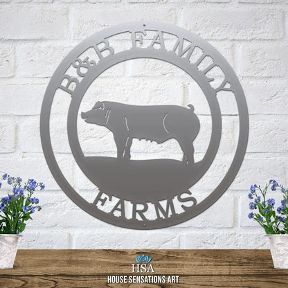 Custom Pig Farm Address Signs for Barns, Ranches & Homes - HouseSensationsArt