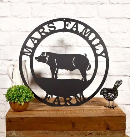 Custom Pig Farm Address Signs for Barns, Ranches & Homes - HouseSensationsArt