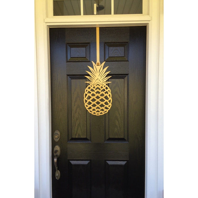 Custom Pineapple Wreath for Front Doors & Year - Round Welcome - HouseSensationsArt