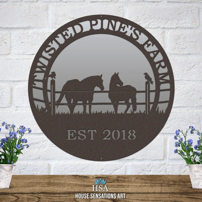 Custom Raven and Horse Metal Art – Rustic Decor for Home & Farm - HouseSensationsArt
