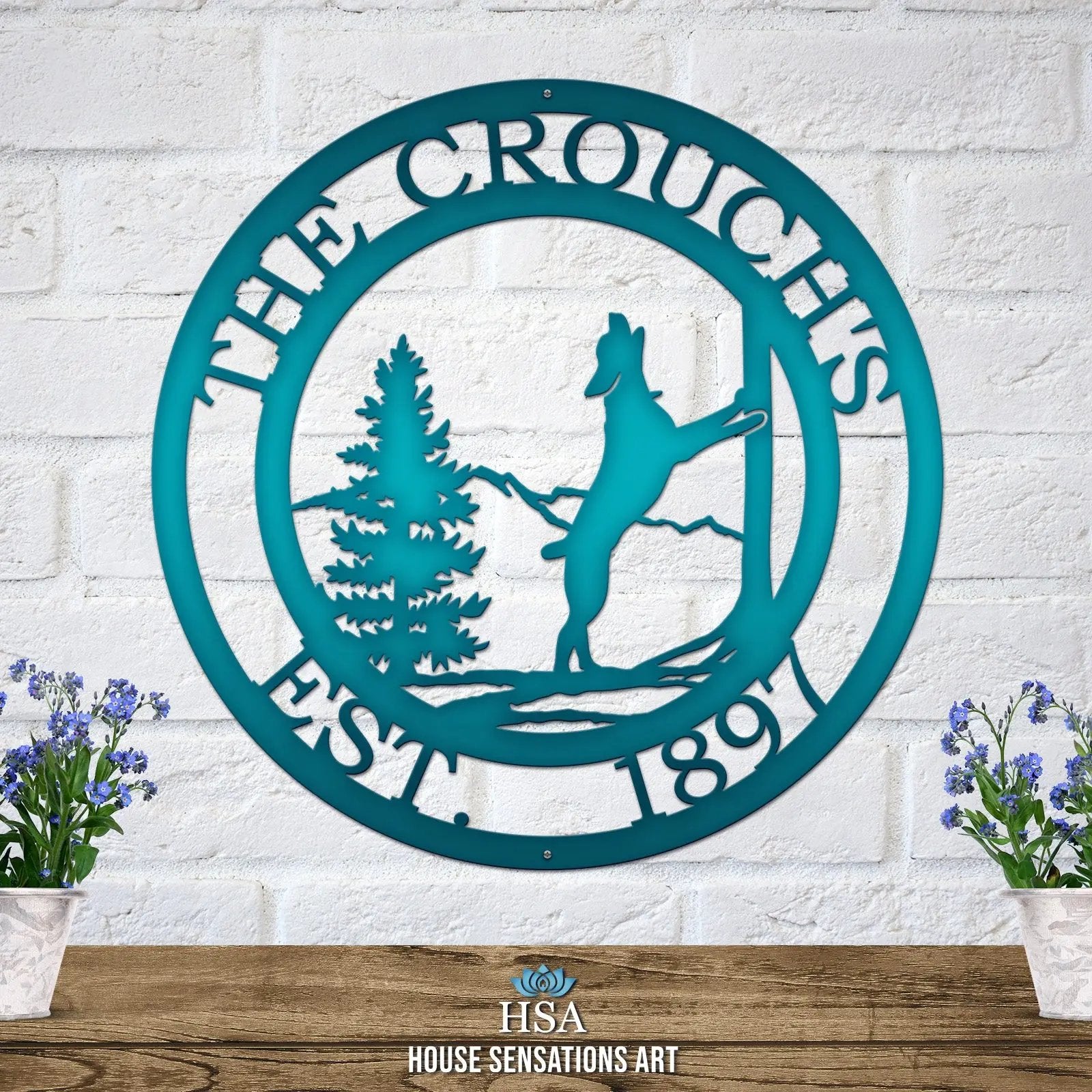 Custom Treeing Coonhound Sign – Rustic Dog Decor for Pet Owners - HouseSensationsArt