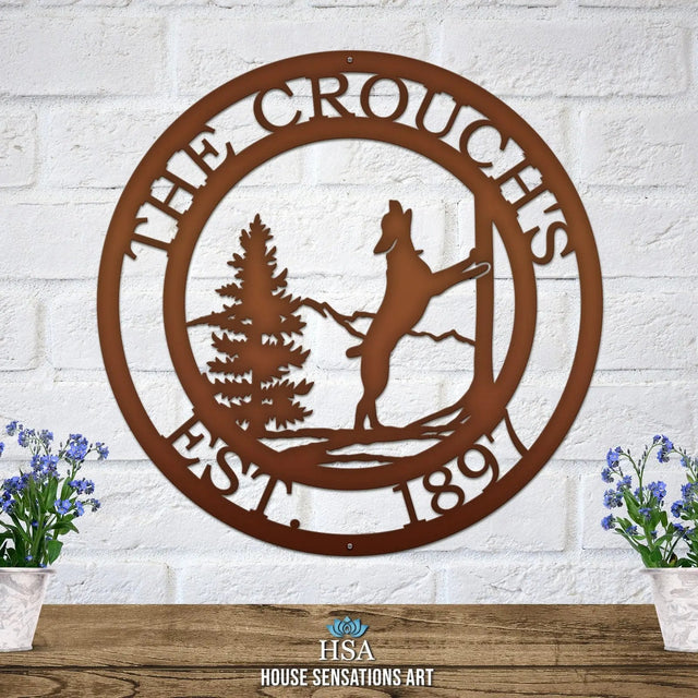Custom Treeing Coonhound Sign – Rustic Dog Decor for Pet Owners - HouseSensationsArt