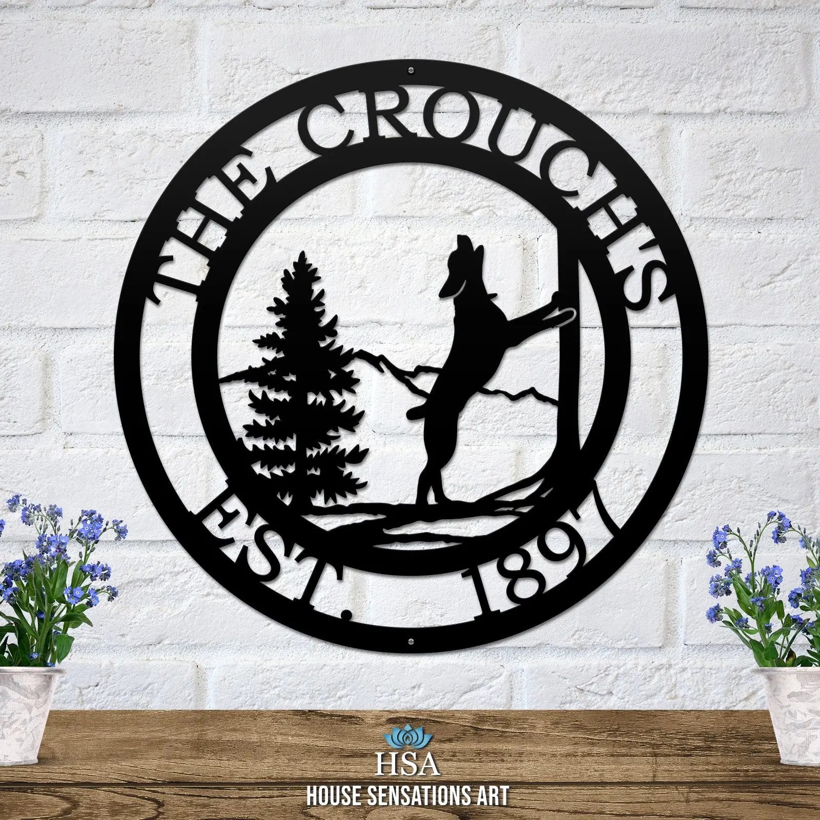 Custom Treeing Coonhound Sign – Rustic Dog Decor for Pet Owners - HouseSensationsArt
