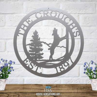 Custom Treeing Coonhound Sign – Rustic Dog Decor for Pet Owners - HouseSensationsArt