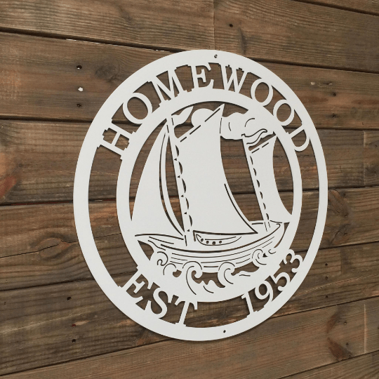 Personalized Schooner Sailboat Sign Nautical Decor House Sensations Art   