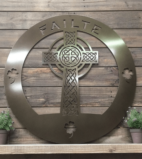 Celtic Cross of Life Family Name Sign-Family Sign-HouseSensationsArt