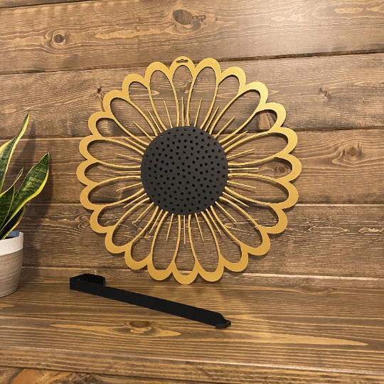 Sunflower Door Wreath-Monogram-HouseSensationsArt