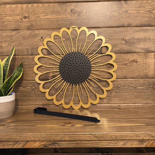 Sunflower Door Wreath-Monogram-HouseSensationsArt