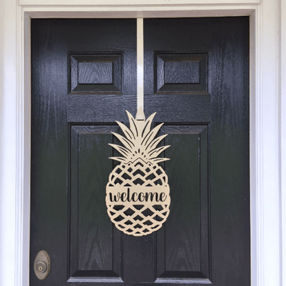 Welcome Pineapple Front Door Sign Nautical Decor House Sensations Art   