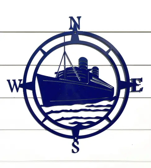 Ship Compass-Nautical Decor-HouseSensationsArt