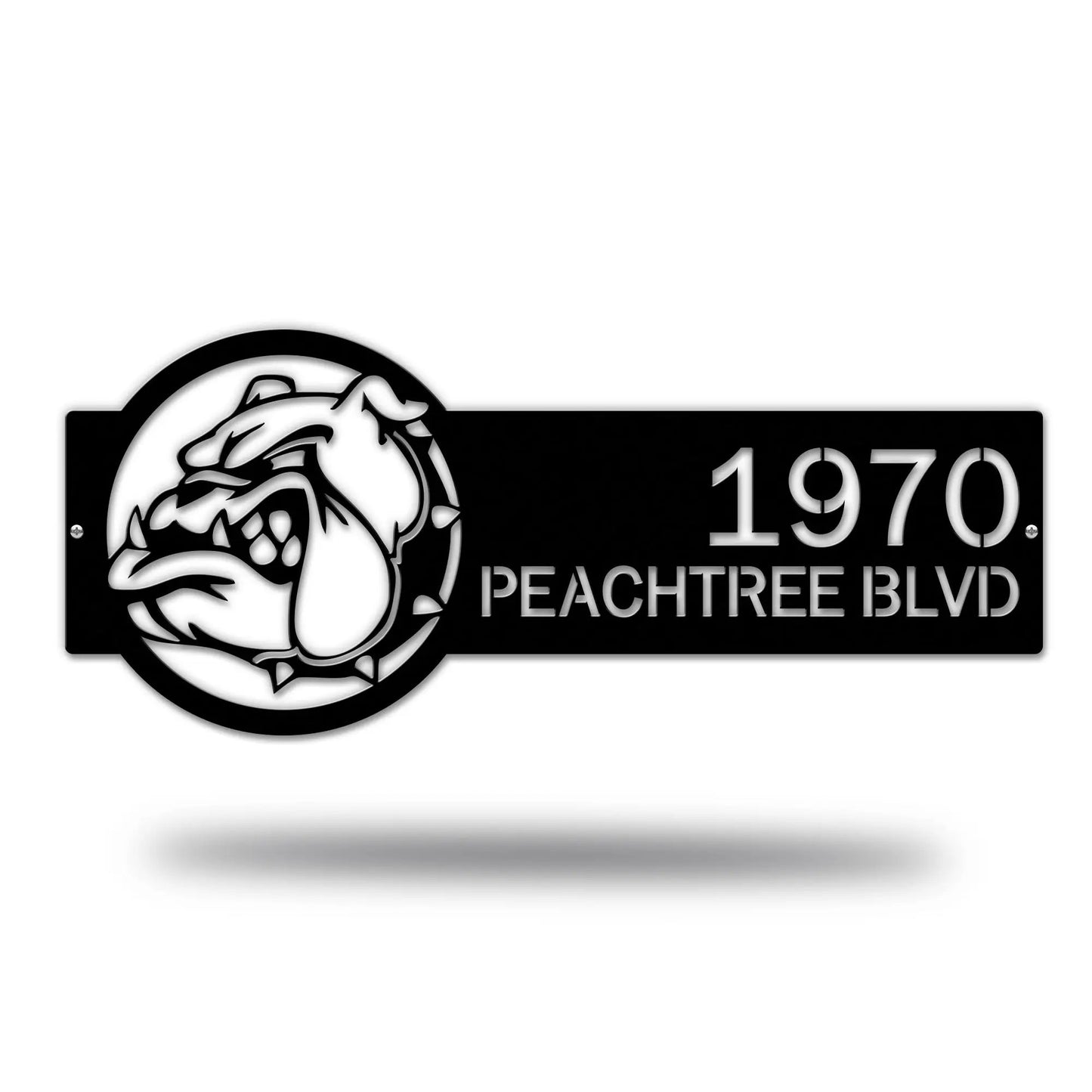 Bulldog Address Plaque