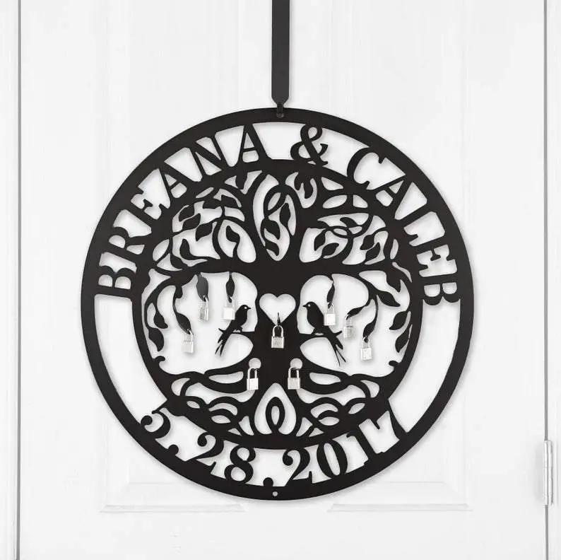 Celtic tree of life in 20, high quality 24, and 30 inch sizes with loops for love locks