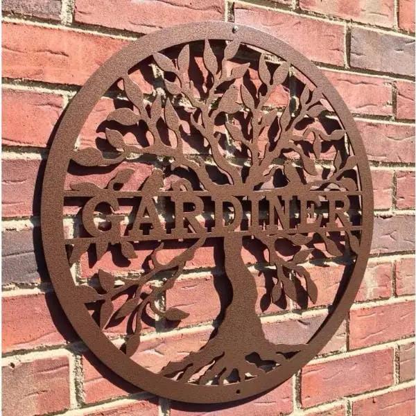 Personalized Last Name Tree of Life Tree of Life Sign House Sensations Art