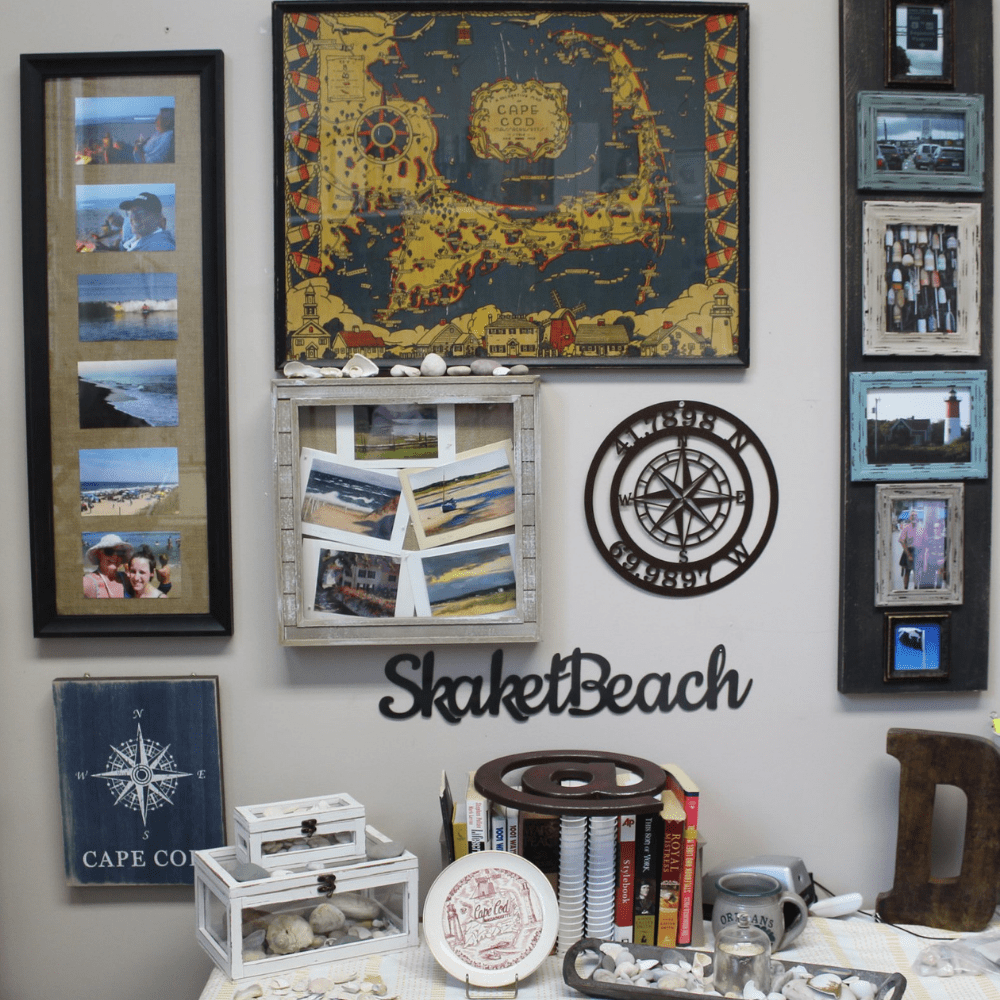 Metal Compass Sign – Personalized Nautical & Rustic Wall Art - HouseSensationsArt