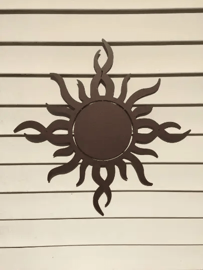Metal Outdoor Sun Decor - Handcrafted Wall Art for Garden & Patio - HouseSensationsArt