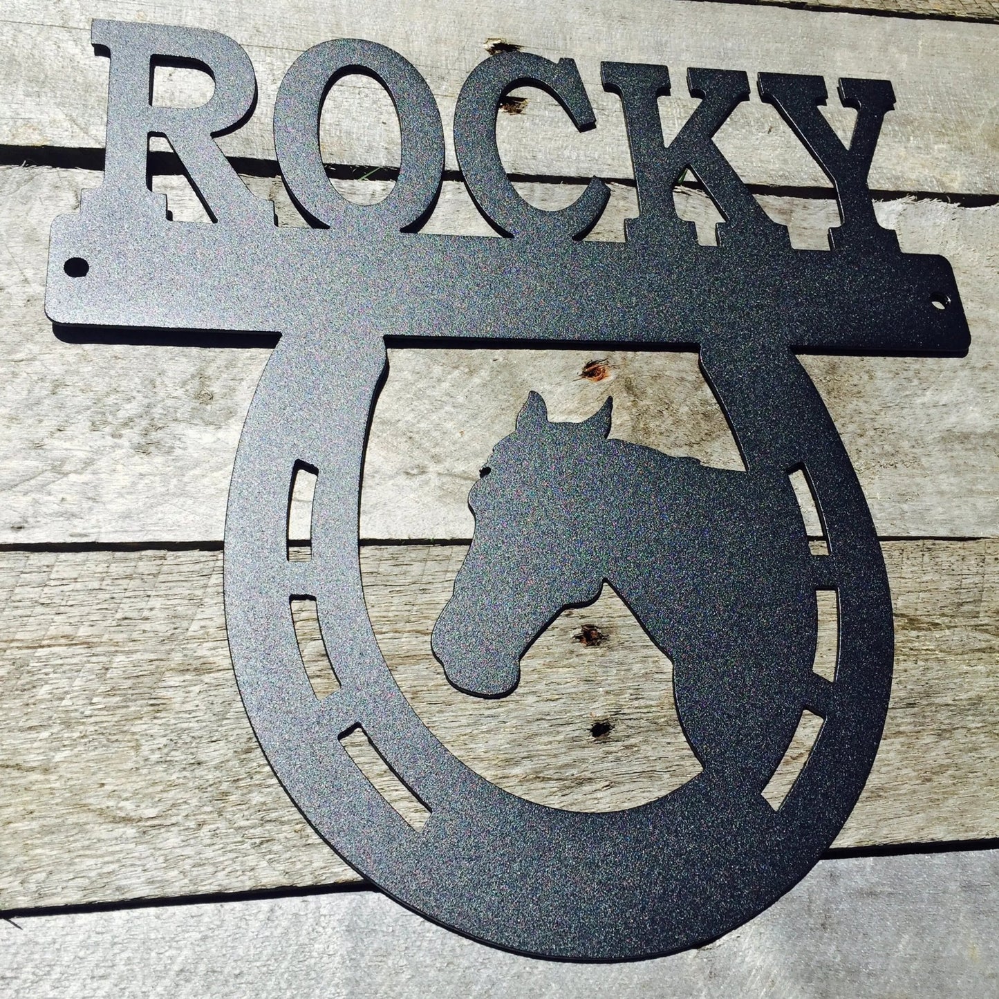 Personalized Horse Stall Sign | Horse Stall Nameplate | Metal Sign - HouseSensationsArt