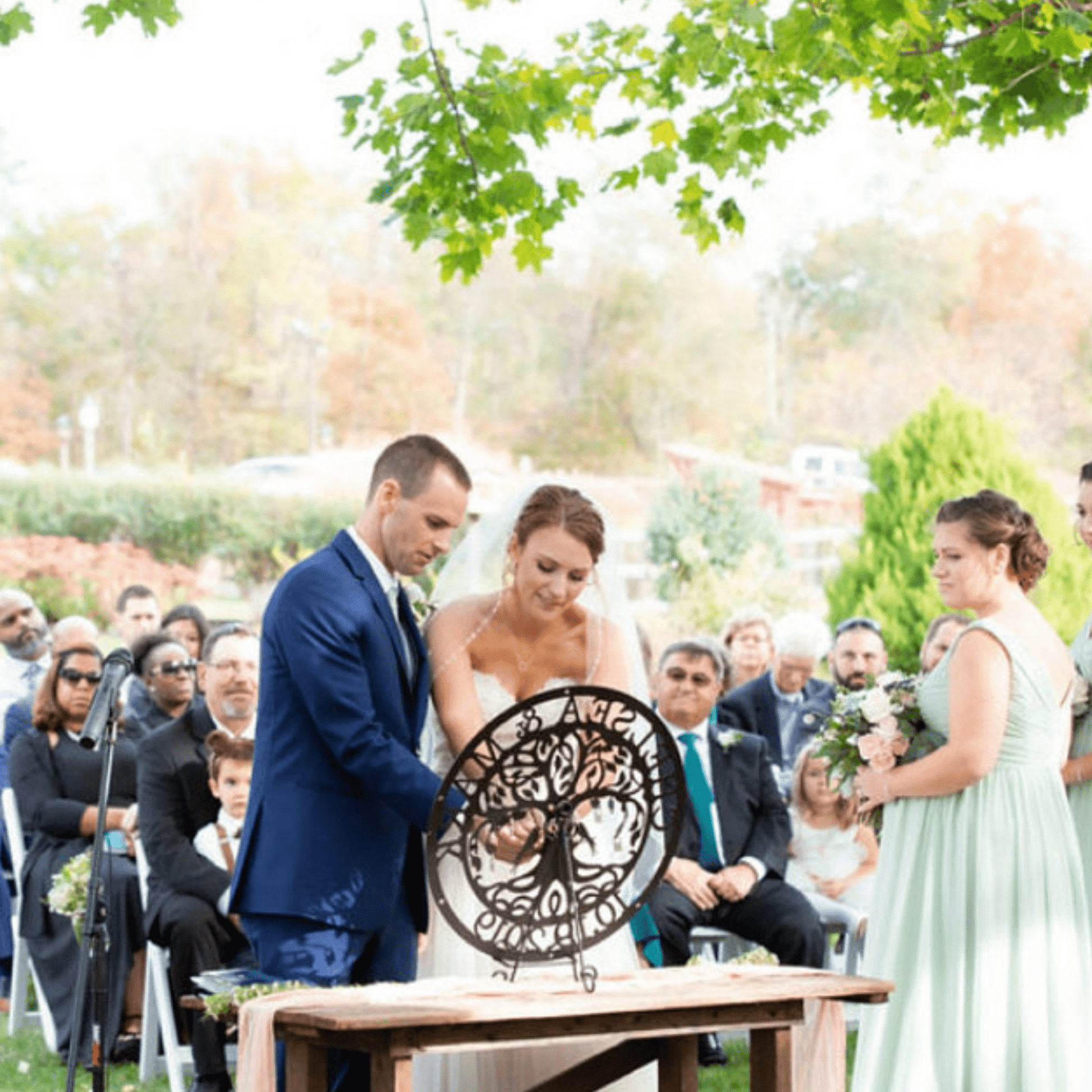 Personalized Love Lock Tree With Love Birds For Unity Ceremony Wedding Decor House Sensations Art