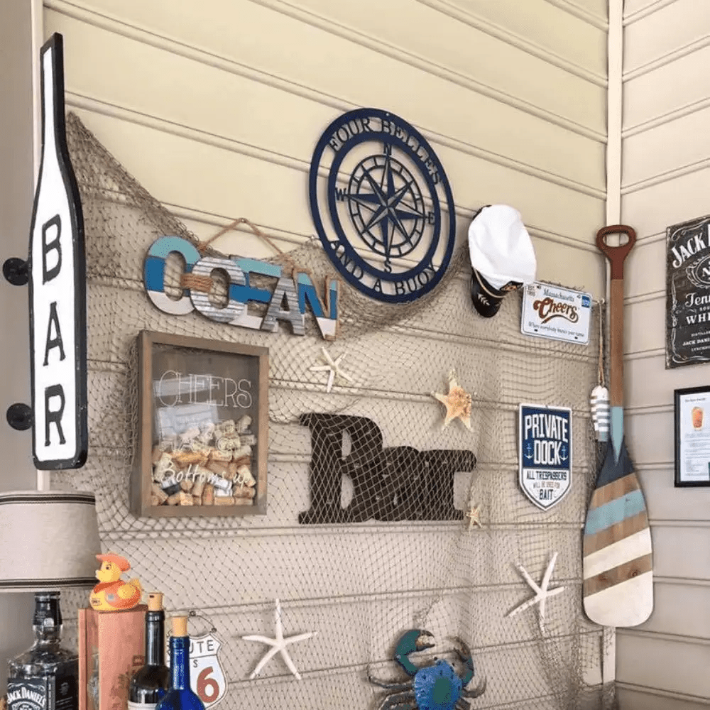 Personalized Name Compass Sign - Personalized Nautical Wall Art, Family Name & Date - Indoor Outdoor Metal Decor, Housewarming or Wedding Gift for Couples - HouseSensationsArt