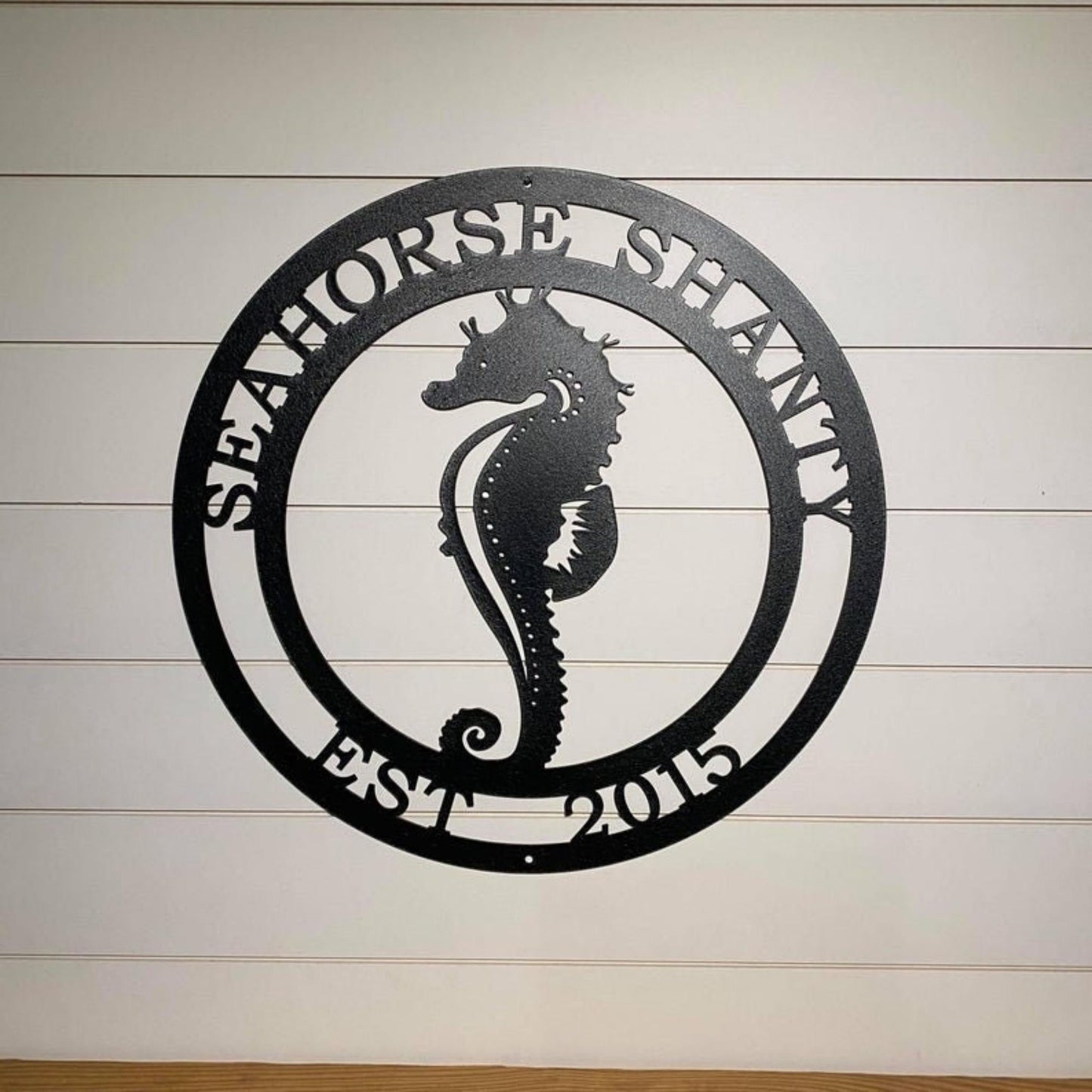 Personalized Seahorse Address Sign - Custom Metal House Number Plaque - Perfect for Outdoor Decor in Gardens, Yards, or Farms - Ideal Housewarming Gift for Animal Lovers - HouseSensationsArt