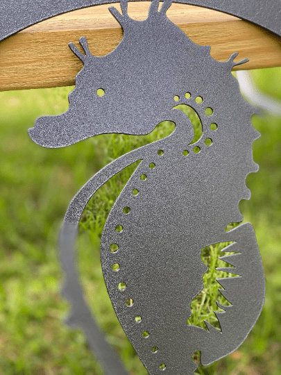 Personalized Seahorse Address Sign - Custom Metal House Number Plaque - Perfect for Outdoor Decor in Gardens, Yards, or Farms - Ideal Housewarming Gift for Animal Lovers - HouseSensationsArt