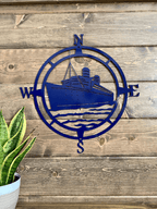 Personalized Ship Wall Art – Nautical Metal Wall Decor for Home - HouseSensationsArt