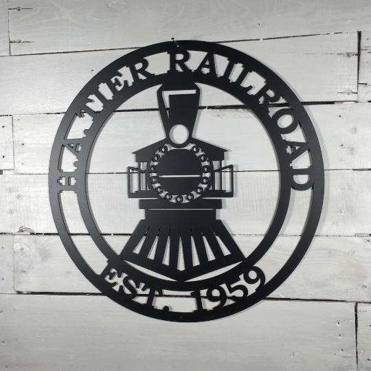 Personalized Train Sign - Custom Metal Train Sign – Weather - Resistant Outdoor Address Signs for Firefighter, Home Décor & Housewarming Gift - HouseSensationsArt