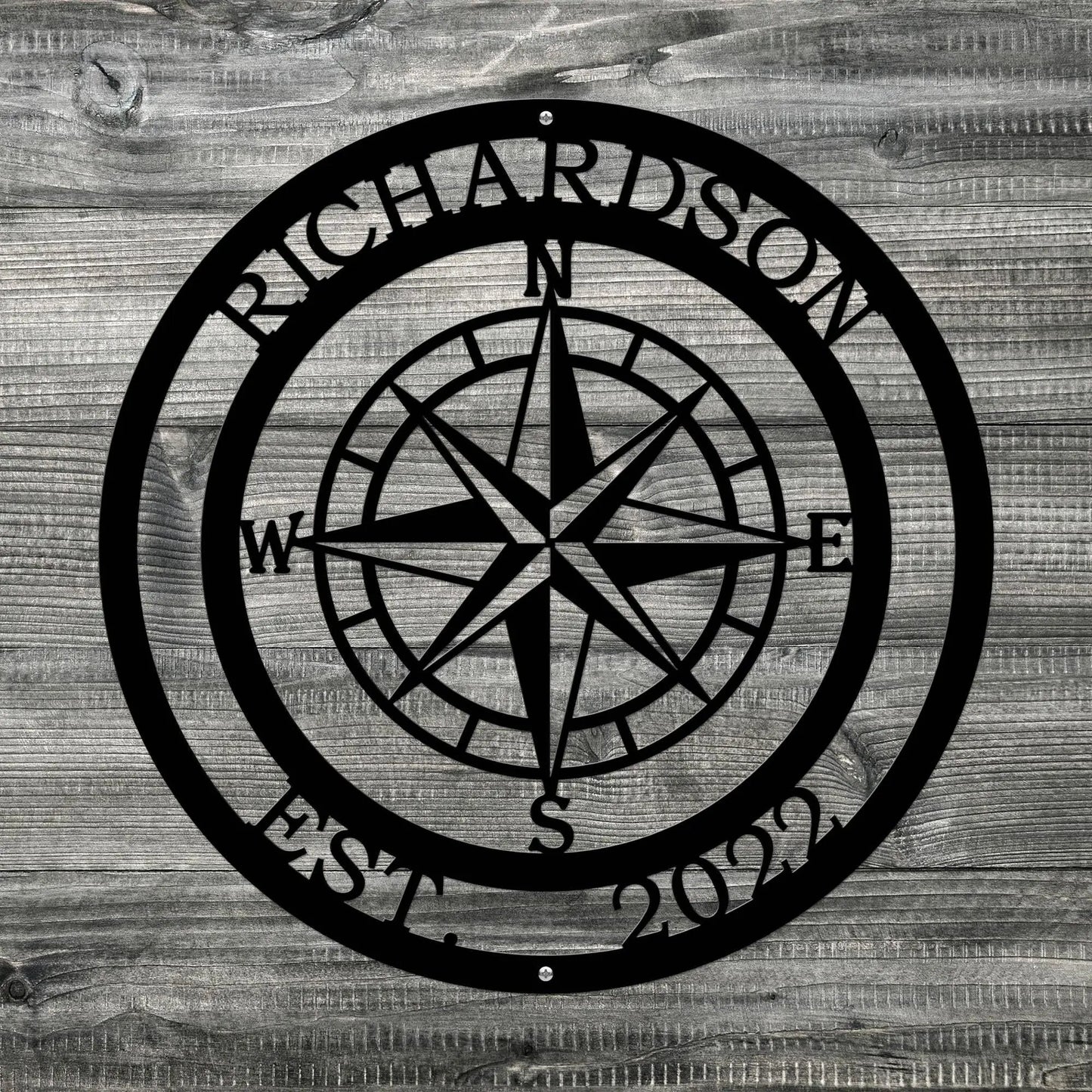 Personalized Name Compass Sign-Compass Sign-HouseSensationsArt