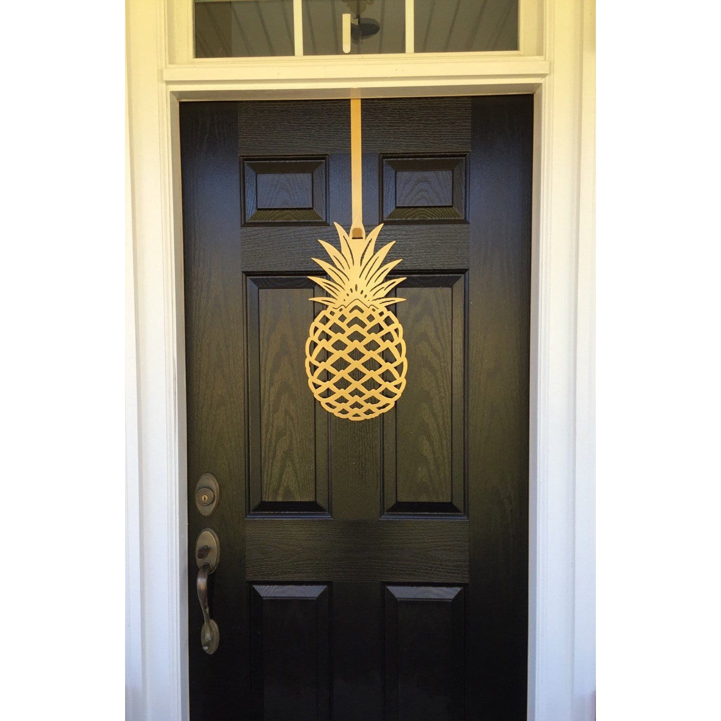 Pineapple Front Door Wreath - Customizable Metal Door Decor - Personalized Welcome Sign - Durable, Rust - Resistant, Perfect for Home, Porch, and Garden – Unique Seasonal Gift - HouseSensationsArt
