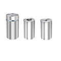 Custom metal sign spacer standoff kit, brushed silver cylindrical mounting hardware for wall signs, LED sign installation accessory, HouseSensationsArt add-on kit