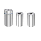 Custom metal sign spacer standoff kit, brushed silver cylindrical mounting hardware for wall signs, LED sign installation accessory, HouseSensationsArt add-on kit