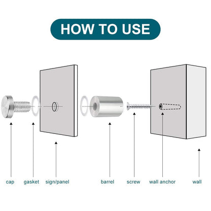 Sign Spacer Standoff Kit - NO CHARGE ADD ON - INTERNAL USE ONLY - HouseSensationsArt