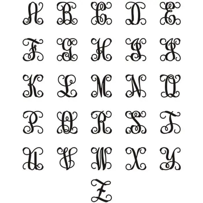 Split monogram name plaque – laser cut personalized wall art for front door decor or gift giving