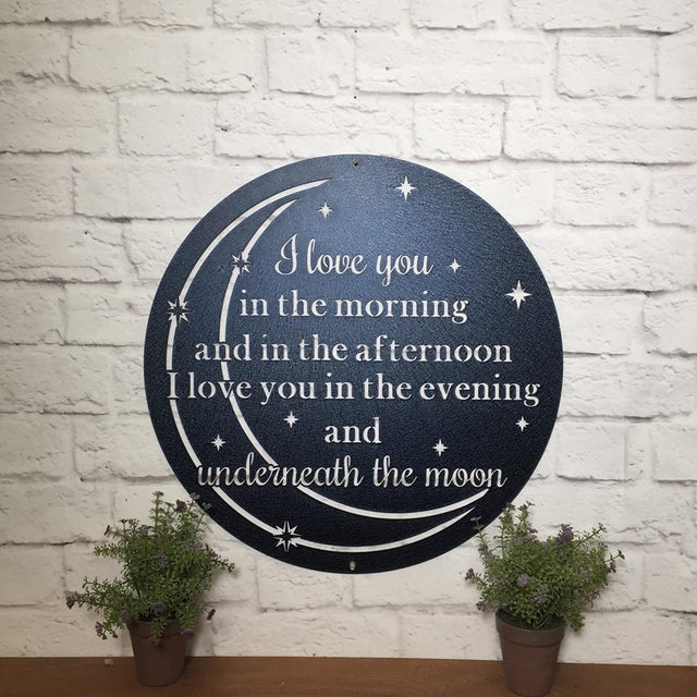 Round Custom Metal Quote Sign – Personalized Wall Art with Custom Text or Phrase House Sensations Art